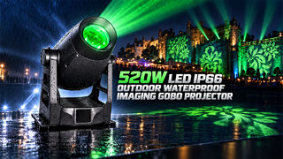 520W LED 이미저 프로젝터 IP66 실외 고보 프로젝터