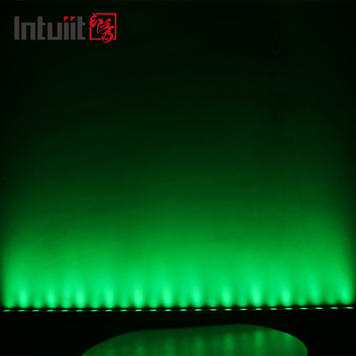 24W DMX512는 직선 벽 세탁기 빛에게 0.3M 0.5M 1M 40' 빔 각을 보내게 했습니다