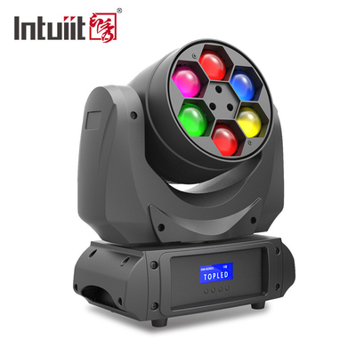 1 RGBW 모임 눈 형에서 전조등  6x10W 4를 이동하는 LED 효과