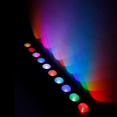 10x9W RGB DMX 3in1 LED 벽 세탁등 선형 바 세탁기 스테이지 조명