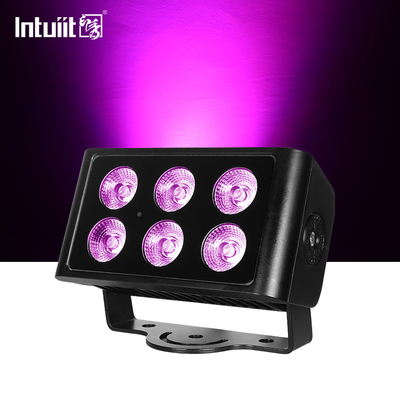 6x5W 4in1 RGBW LED DMX 벽 세탁 조명 IP65 야외 LED 도시 컬러 조명 무대 공연 DJ 파티 조명