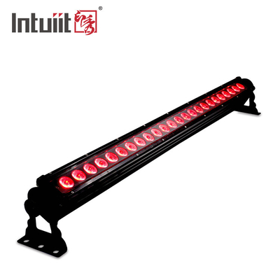 야외 IP65 24pcs LED 스테이지 라이트 DMX RDM LED 벽 세탁 라이트 24 눈 RGB LED 바 라이트