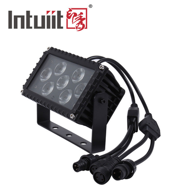 7x3W IP66 야외 LED 홍수 조명 사용 LED 야외 25도 각 건축 프로젝션 홍수 조명 전면 조명