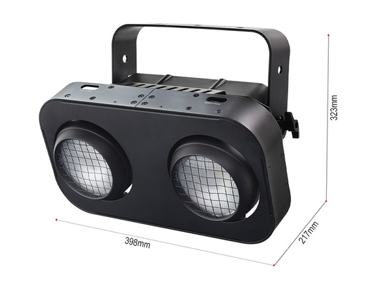 200W RGB Cob 스테이지 LED 관객 블라인드 빛 따뜻 / 시원 흰 알루미늄 몸 2 눈 프로젝션 라이트 200W 전력