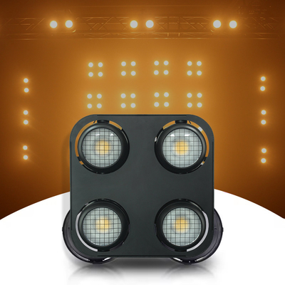 방수 블라인더 DMX 스테이지 라이트 앰버 따뜻한 흰색 IP65 코브 LED 4x90w 블라인더 야외 블라인더