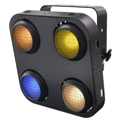 LED 블라인더 라이트 4x90W LED COB 무대 조명 앰버 및 따뜻한 흰색 LED 청중 블라인더 라이트 DJ 음악 바