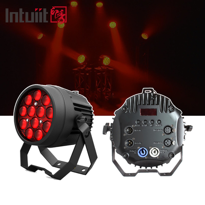 12x10W RGBW 4in1 야외 IP65 방수 중형 캐스트 알루미늄 평면 LED PAR 라이트