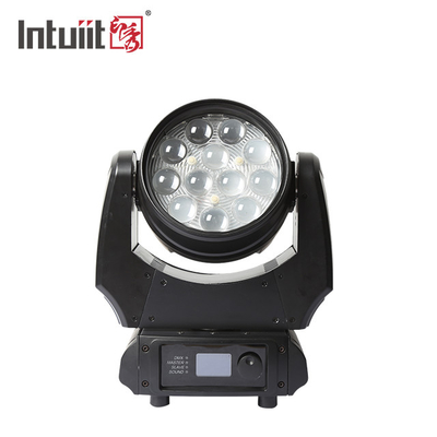 LED 세탁 패어 4In1 12X10W 줌 Rgbw LED 세탁 이동 헤드 라이트