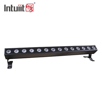 스테이지 LED DMX 라이트 바 14x10W RGBW 4IN1 LED 벽 세탁 라이트 스트로브 벽 세탁 바 교회 파티 DJ 스테이지