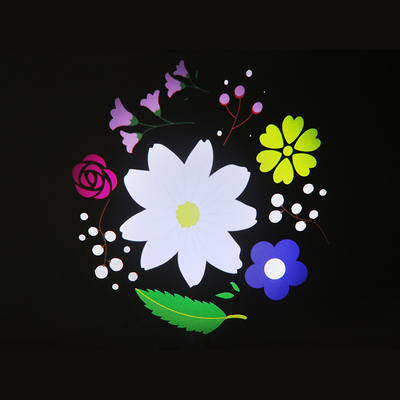 60W 고보 프로젝터 커스텀 로고 LED 라이트 HD 이미지 야외용 Ip65 회전 광고 프로젝션 라이트 웨딩용
