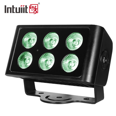 6x5W DMX RGBW 4 In 1 야외 LED 벽 세탁등 홍수등