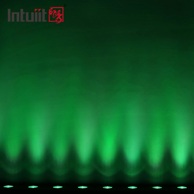 12x2W RGBW LED 스테이지 라이트 4in1 사운드 활성화 제어 DJ 라이트 바 교회 웨딩 라이트 LED 벽 세척기