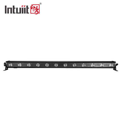 12x2W RGBW LED 스테이지 라이트 4in1 사운드 활성화 제어 DJ 라이트 바 교회 웨딩 라이트 LED 벽 세척기