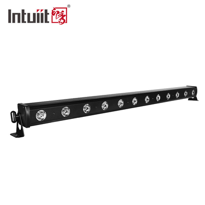 12x2W RGBW LED 스테이지 라이트 4in1 사운드 활성화 제어 DJ 라이트 바 교회 웨딩 라이트 LED 벽 세척기