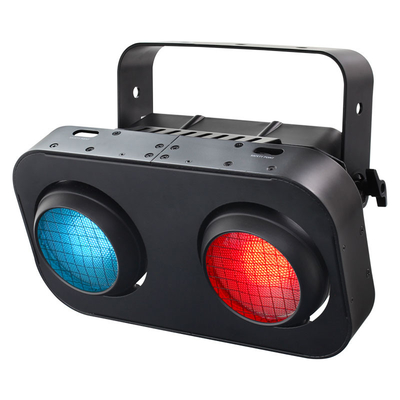 Dmx512 스트로브 앰버 따뜻한 흰색 2x90W 2 눈 LED 청중 블라인드 라이트 LED Cob 블라인드