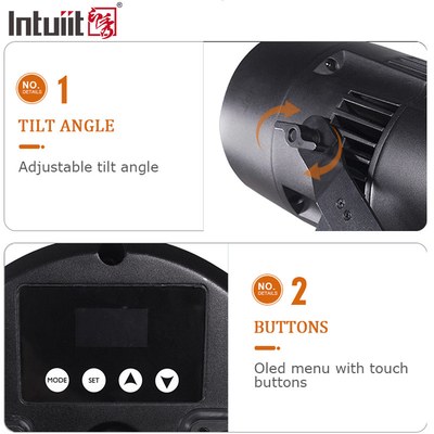 IP65 DMX Led Cob 200w PAR 조명 야외 크리스마스 라이트 RGBW