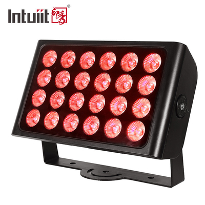 방수 24pcs 160w LED 홍수 조명 RGBW 4 In 1 도시 컬러 라이트 24*10w 야외 LED 벽 세탁기 스테이지 조명