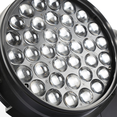 LED 세탁 37pcs 10w rgbw zoom 37x10 LED 이동 헤드 줌 세탁 이동 헤드 dj 디스코 이벤트 무대 조명