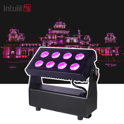 IP65 8x15w RGBW 4in1 LED 홍수 도시 색상 세탁기 조명 야외 건물