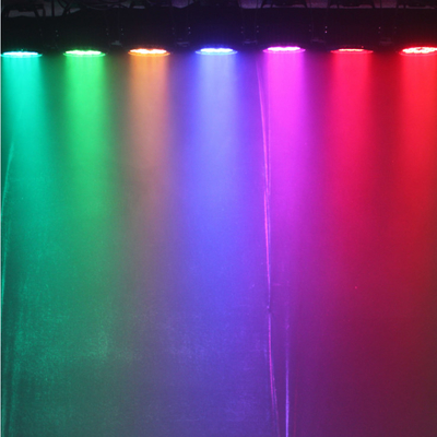 실내 4인1 LED 미니 패트 캔 라이트 12x3w RGB 패트 라이트 파티 호텔
