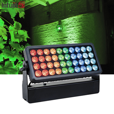 40x10W RGBW 4 in 1 LED 플라드 라이트 IP65 방수 스테이지 라이트 DMX512 제어 DJ 디스코 장비 야외 공연