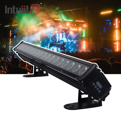 18x8W LED 벽 세척기 건물 외관용 dmx512 조명으로 4in1 야외 조명 바