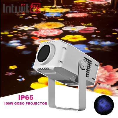 100W 회전 외부 광고 방수 LED 고보 로고 프로젝터 빛