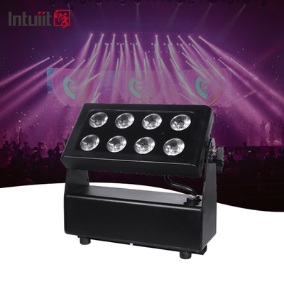 8X15W 방수 IP65 배터리 전동 DMX LED 벽 세척기 빛