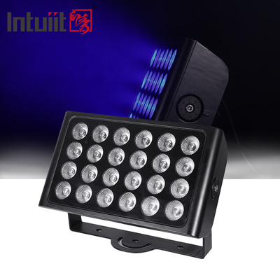 24x10W RGBW 4 IN 1 야외 IP65 LED 벽 세척기 홍수 조명