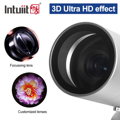 60W 맞춤형 LED HD 색상 변경 실내 및 외부 ip65 방수 회전 광고 이미지 프로젝션 램프 고보 로고 프로젝터