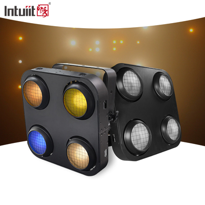 스테이지 라이트 야외 4X90W COB 앰버 따뜻한 흰색 관객 LED 블라인드 라이트