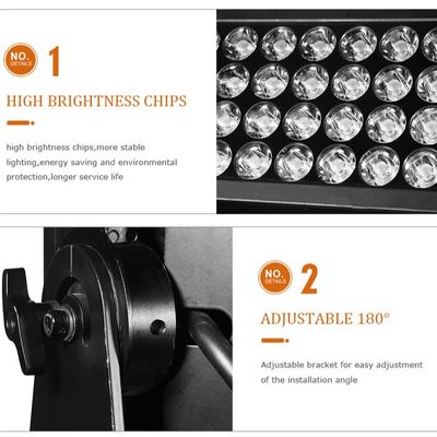 공장 도매 2000W LED 홍수 빛 야외 IP65 48x40W RGBW 4in1 도시 미용 프로젝트에 대한 건축 세탁 빛