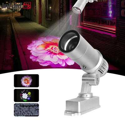 글로벌 커스텀 60W HD IP65 방수 야외 문 프로젝션 램프 LED 광고 라이트 로고 고보 프로젝터