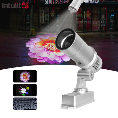 방수 야외 IP65 60W 광고 회전 LED 고보 레이저 로고 프로젝터
