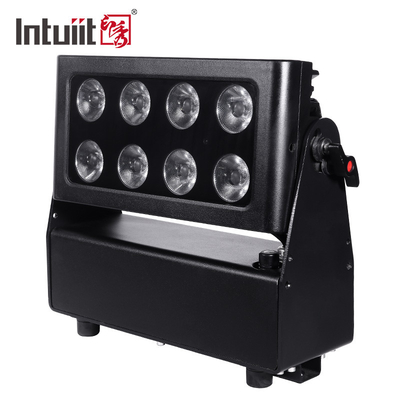 방수 배터리 가동 무선 도시 컬러 세탁 조명 프로젝터 8X15W RGBW LED LED 스테이지 라이트
