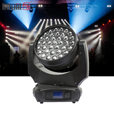 LED 세탁 37x10W 줌 스테이지 조명 DMX 빔 세탁 움직이는 헤드 라이트
