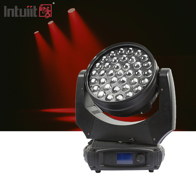 37x10W 줌 빔 세척 움직이는 헤드 라이트 RGBW 4in1 LED 및 DMX 제어 DJ 디스코 및 나이트 클럽과 함께 무대 조명 효과