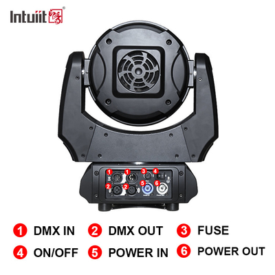LED 스테이지 라이트 19x10W DMX RGBW 4in1 줌 LED 세탁 벽 이동 헤드 라이트 DJ 바 디스코 클럽 콘서트