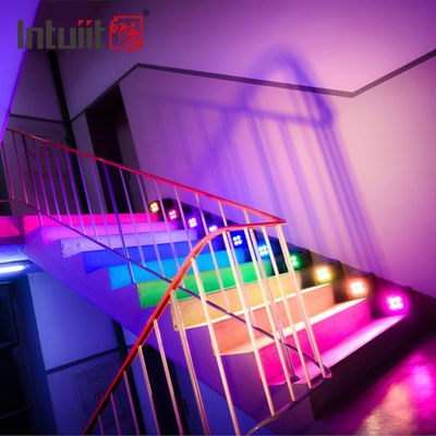 IP54 원격 제어 웨딩 스테이지 배터리 LED 업 라이트 RGB 무선 DJ 라이트 바 Dmx512 4x12W LED 스포트 라이트