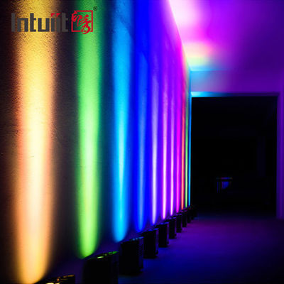 IP54 원격 제어 웨딩 스테이지 배터리 LED 업 라이트 RGB 무선 DJ 라이트 바 Dmx512 4x12W LED 스포트 라이트