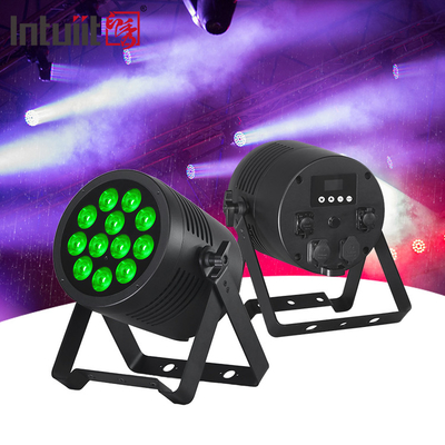 방수 LED PAR 라이트 12x20W RGBWAUV 6in1 IP65 Par LED 스테이지 라이트 야외 방수 LED PAR 라이트