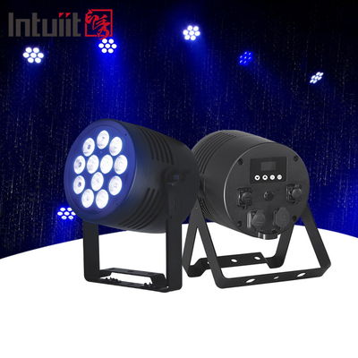 12*20w RGBWA+UV LED 야외 방수 돋보기 무선 Dmx 배터리 패러 라이트 가옥 장식 스테이지 효과 이벤트 클럽