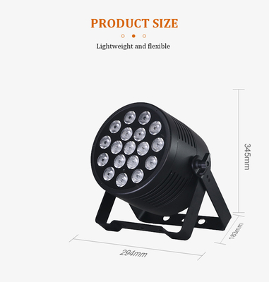 18pcs*20w Led Par Can Light With Variable Rgbwa+Uv 6In1 테마파크 DJ 바 스테이지용