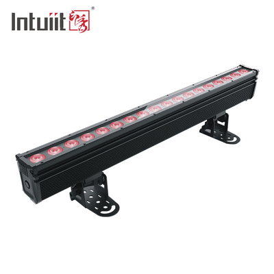 18×10W RGBW 4in1 방수 야외 LED 벽 세탁 라이트 DMX 스테이지 야외 픽셀 LED 바 조명 IP65 프로젝션 라이트