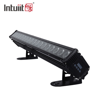 18×10W RGBW 4in1 방수 야외 LED 벽 세탁 라이트 DMX 스테이지 야외 픽셀 LED 바 조명 IP65 프로젝션 라이트