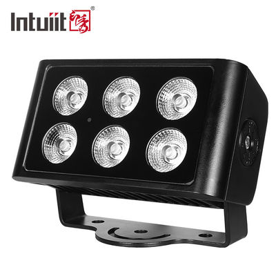 야외 방수 6x5W 시티 컬러 LED 벽 세척 조명 4in1 RGBW 투광 조명 호텔 및 건물용 DMX512 제어 모드