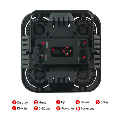 블라인더 방수 4 눈 스테이지 블라인더 라이트 4x90w Dmx512 LED 관객 코브 블라인더 라이트