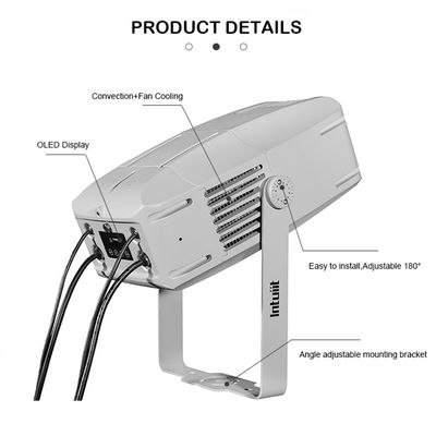 100W 옥외 방수 LED 프로젝터 물결 파란색 동적 잔물결 무대 효과 고보 조명 프로젝션 조명