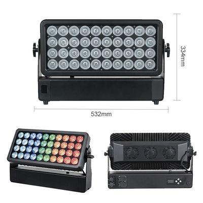 벽 세척기 빛 40x10W RGBW 4in1 시티 스테이지 공원 알루미늄 세척 LED 조명