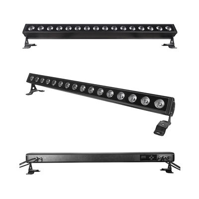 16*5W LED 벽 세척 조명 RGB DMX IP65 알루미늄 하우징 야외 방수 벽 세척 조명 DMX512 야외 건물 조명